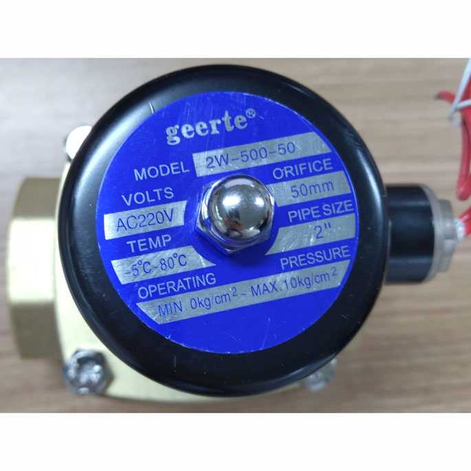 TD-AI01 Geerte Water Solenoid Valve Normally Closed High 2 Inch - 2W-500-50