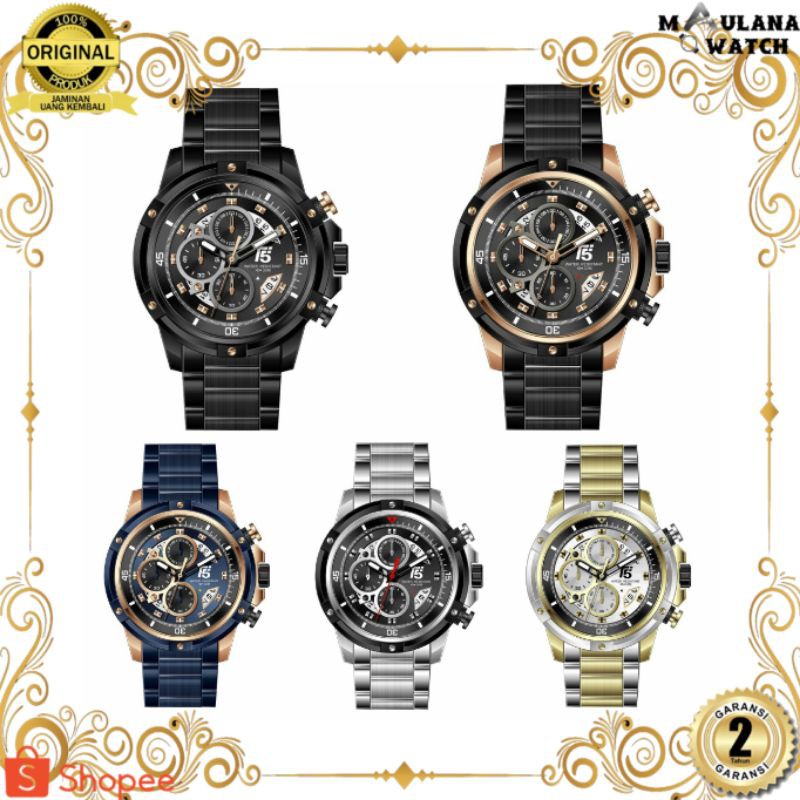 JAM TANGAN PRIA WANITA | RANTAI | KULIT | KARET | MURAH | Pria T5 H 3804G Original