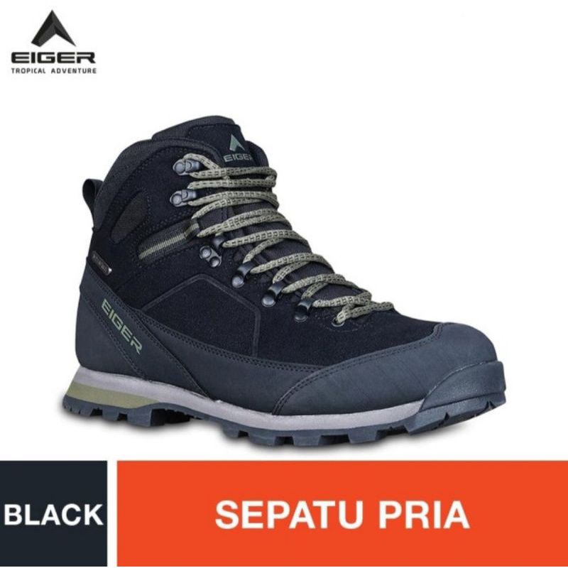 Sepatu Eiger1989 Cayman Lite Shoes Black Olahraga Gunung Outdoorsporty