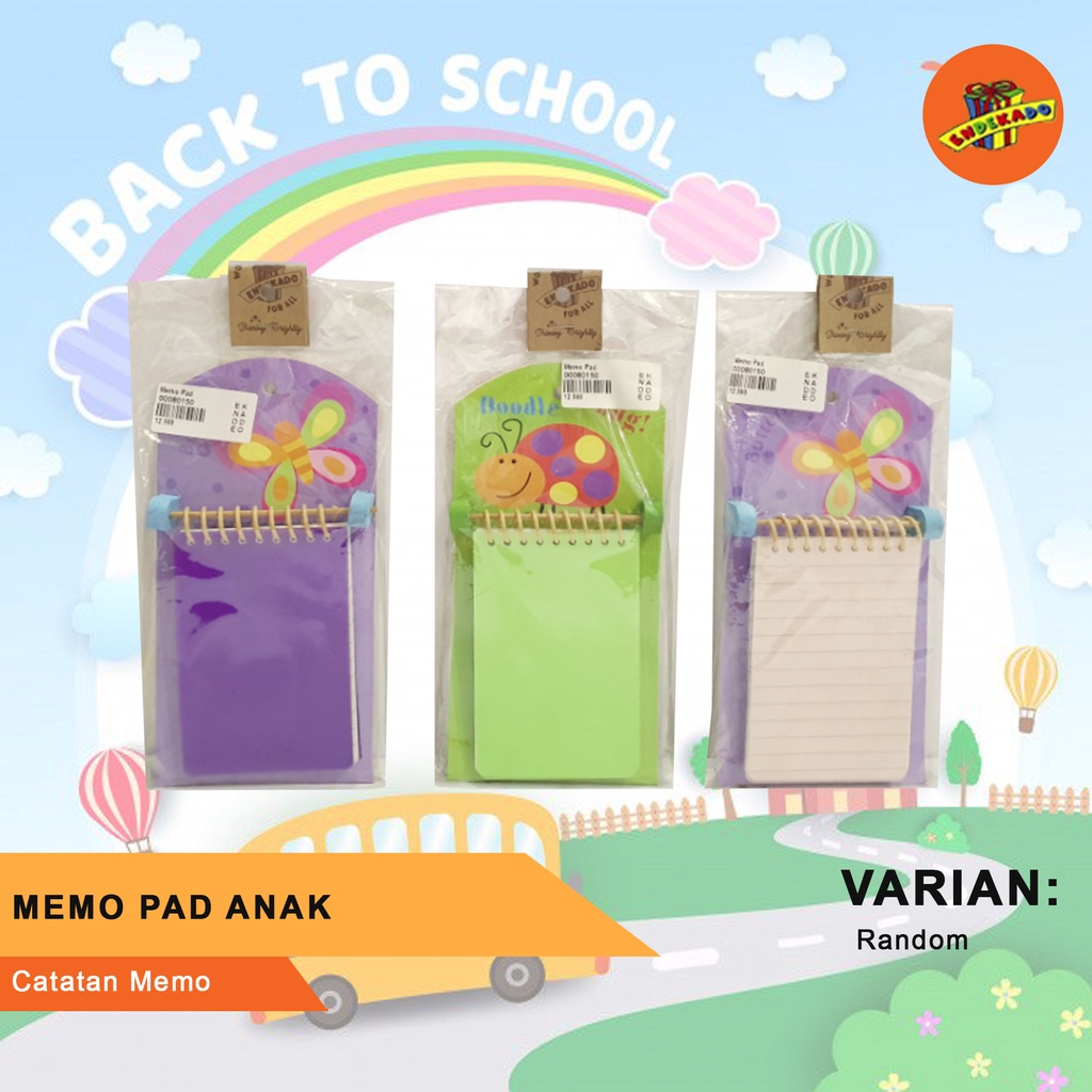 MEMO PAD ANAK NOTEPAD - Catatan Anak