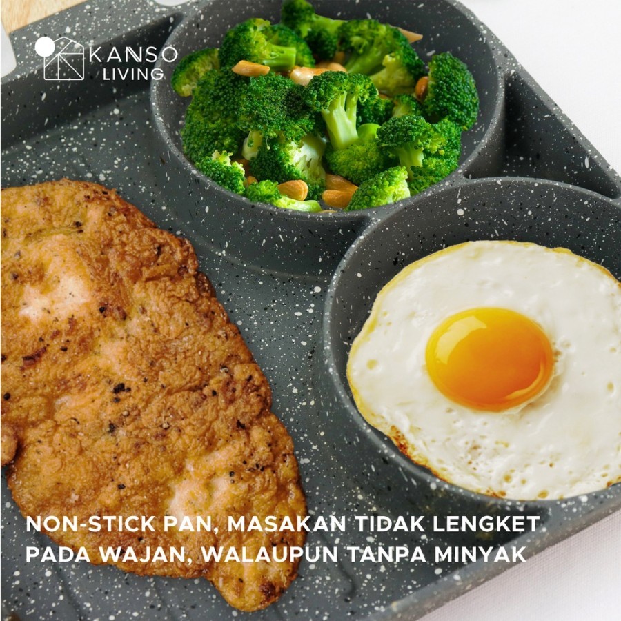 WONDER PAN 3 in 1 Panci Ceramic Teflon Anti Lengket Grill Pan