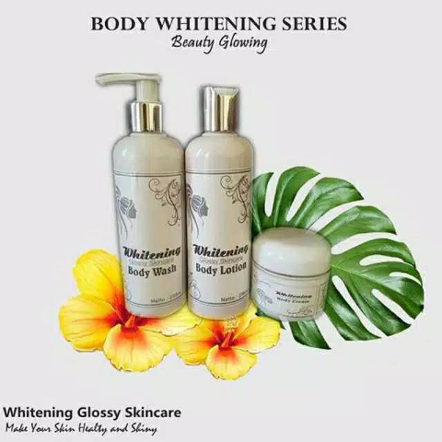 WGS PAKET BADAN WHITENING GLOSSY SKINCARE