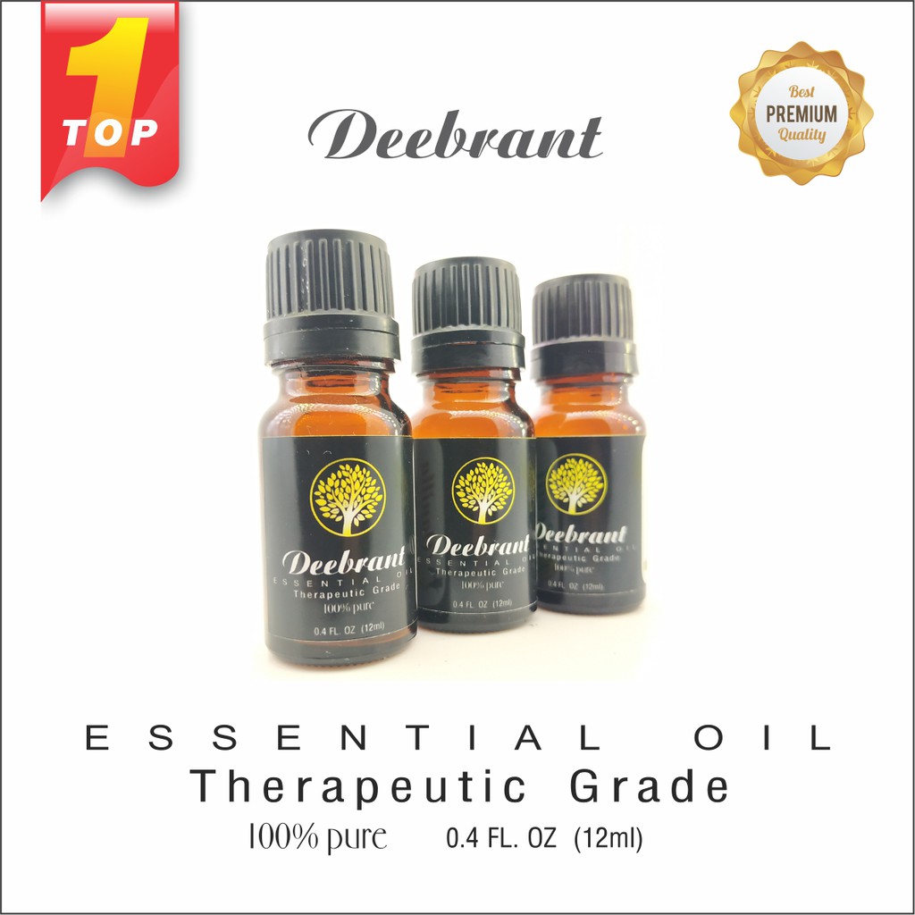 Essential Oil DEEBRANT Therapeutic grade 100% pure 12ml vanilla lemongrass pine