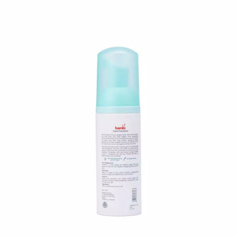 Bambi Baby Hand Sanitizer 60ML - Antiseptik Tangan Bayi - Hs Bayi FoodGrade - Handsanitiser Bayi