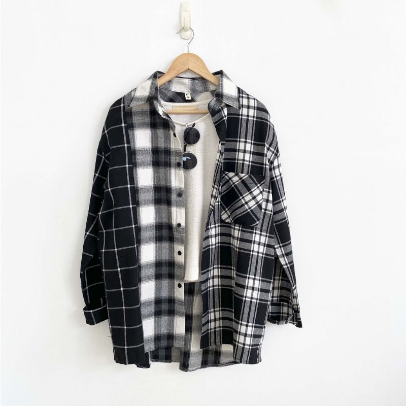 Jea Zeolaa Flanel Shirt | Kemeja Flanel oversized | kemeja unisex shirt cewek cowo