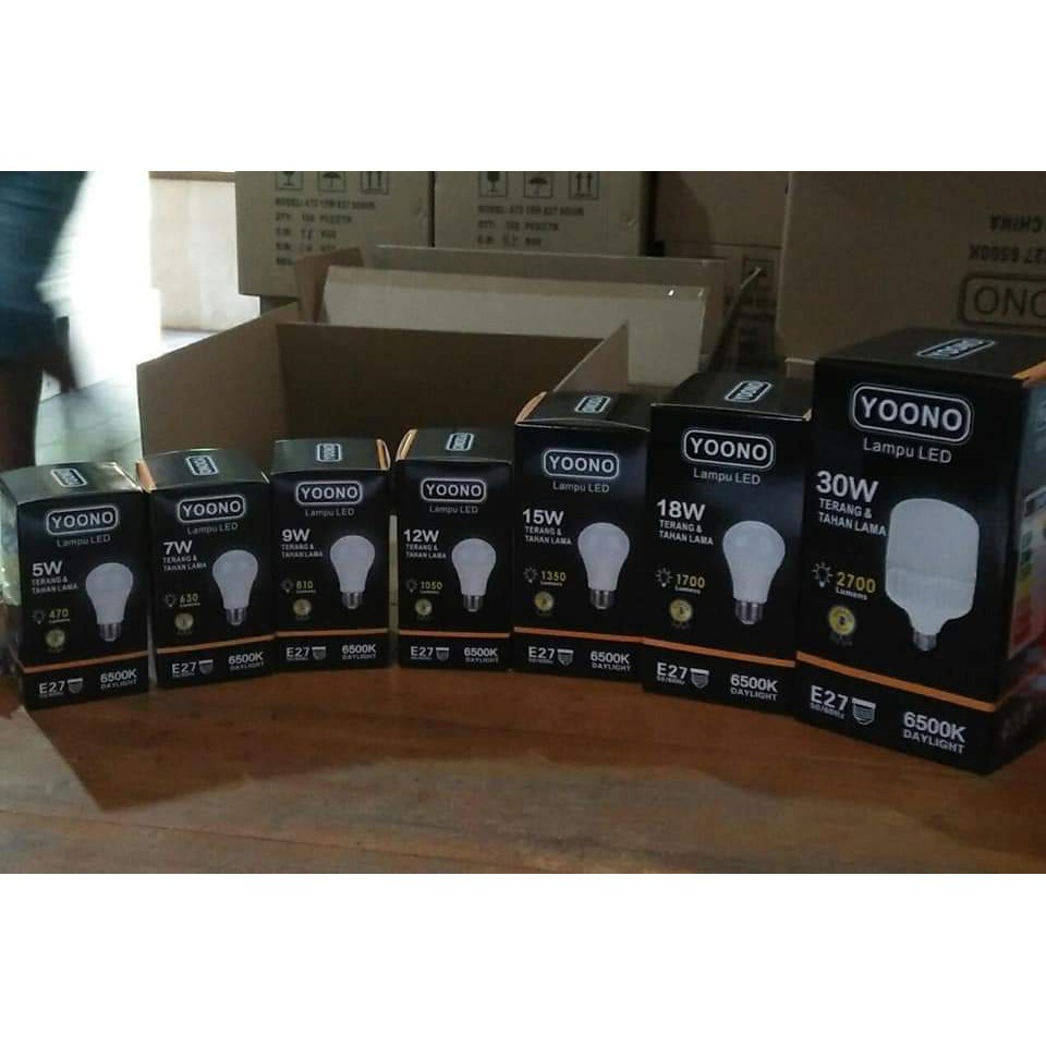 Lampu LED Yoono 12w - Bohlam LED Bulb 12 Watt - Promo Lampu LED Murah