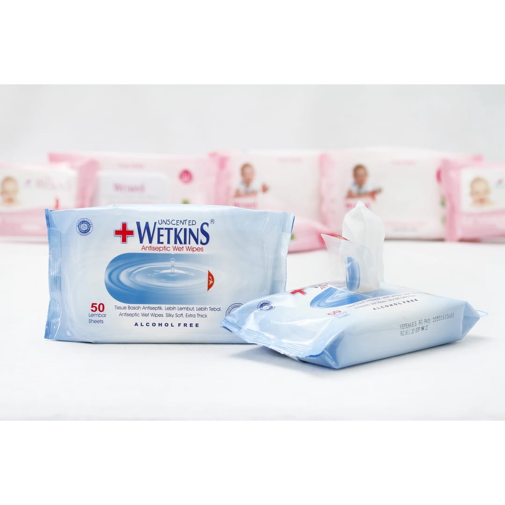 Wetkins Antiseptic 50'S Wet Wipes Buy 1 Get 1