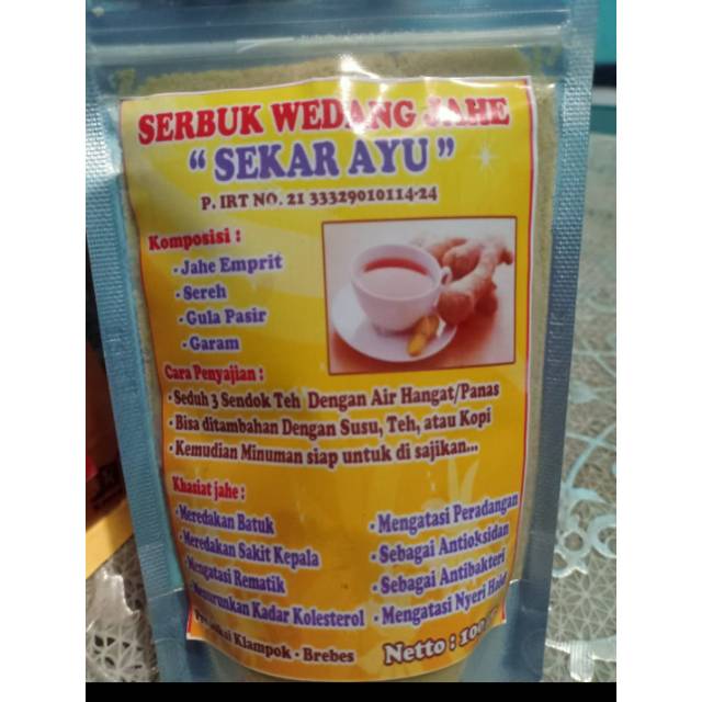 

Serbuk wedang jahe sekar ayu