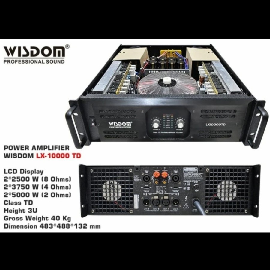 Power audio wisdom lx10000 amplifier lx 10000 class TD original