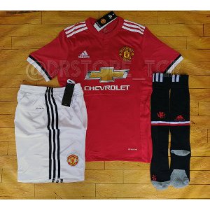 JERSEY MANCHESTER UNITED HOME 2017   2018 FULLSET Terlaris