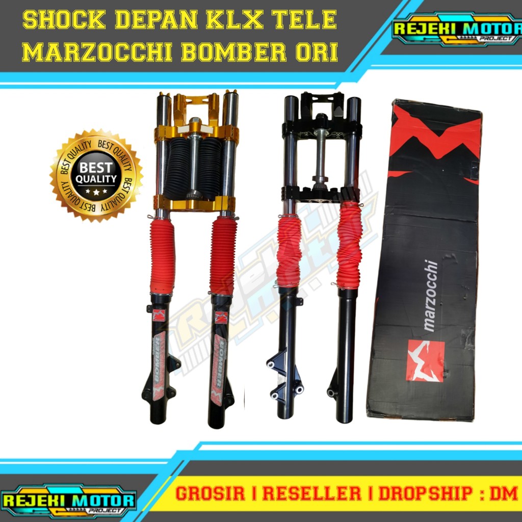 SKOK SHOCK DEPAN KLX TELE MARZOCCHI BOMBER ORI MARZOCI