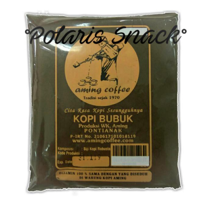 

Kopi bubuk Aming Pontianak 200 gr / Aming Coffee / Kopi Pontianak OBRAL