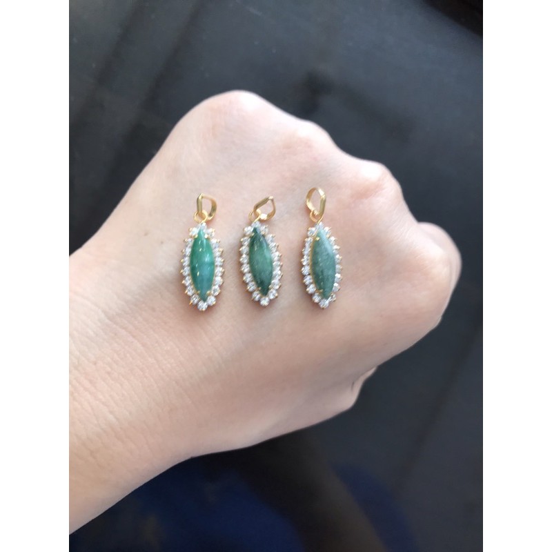 Liontin batu emas asli kadar 375