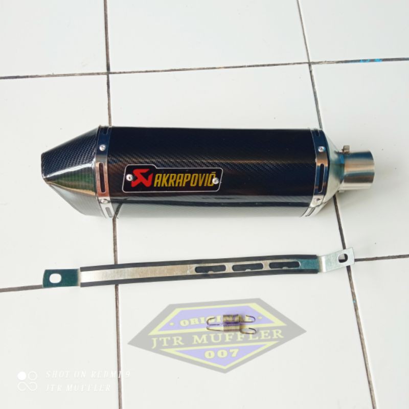 Silincer Slencer Knalpot AKRAPOVIC LAYANG CARBON PNP NINJA 250 FI KARBU RR MONO R25 R15 VIXION GSX
