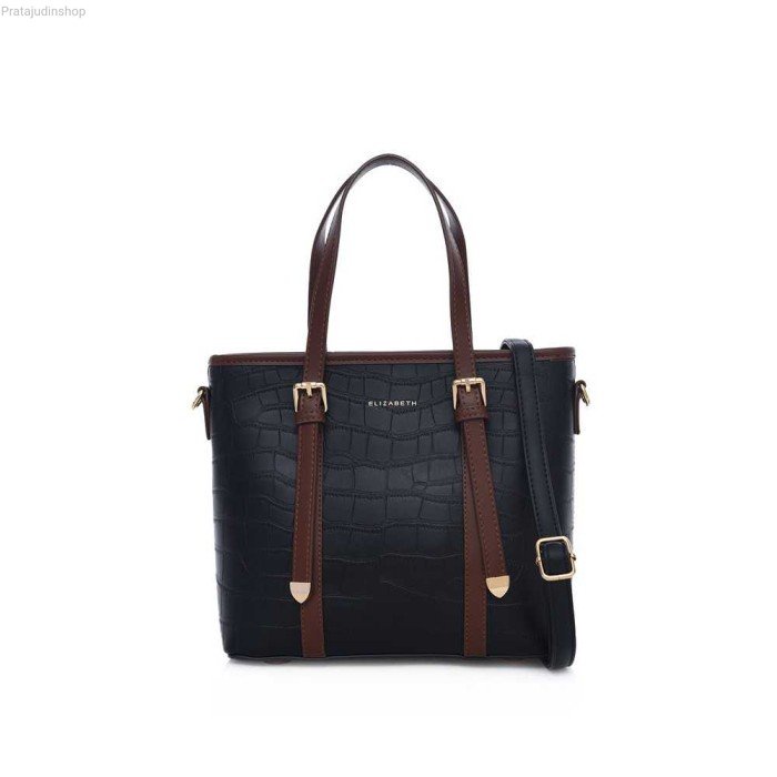 Tas Elizabeth Amoura Tote Bag - Black