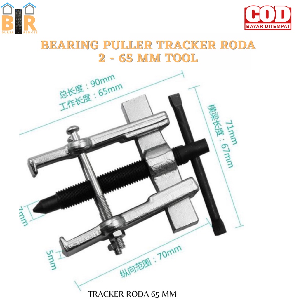 Bearing Puller Tracker Roda 2 - 65mm Tools