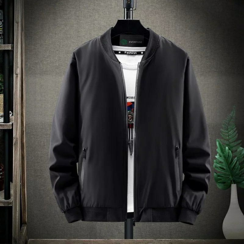 Jaket Bomber Polos Basic Natural Pria Wanita Taslan Poliester Jaket Bomber Exsekutif Original Dogart