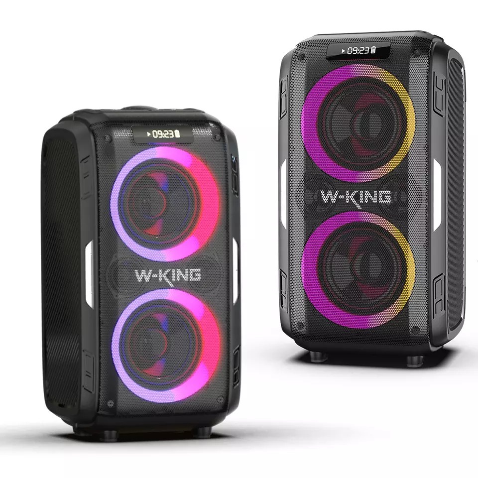 WKING T9 Pro 2 MIC Speaker Bluetooth Karaoke W King Portable Wireless Party Box Speker Aksesoris Handphone HP OCEANMART OCEAN MART