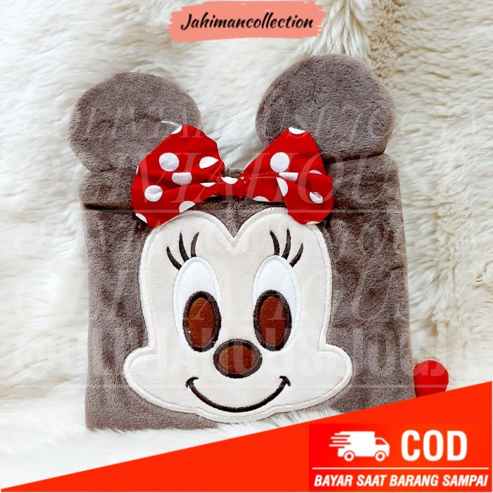 

✨ BISA COD ✨ buku minnie mouse coklat notes minne bulu diary minnie mouse coklat