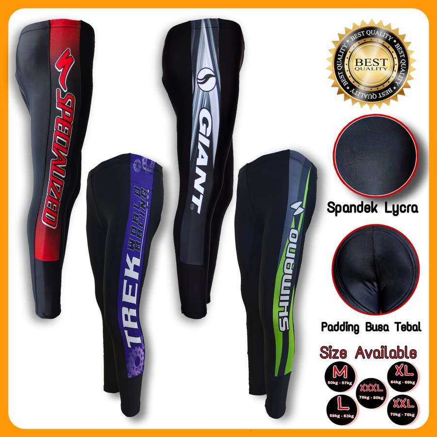 CELANA SEPEDA PANJANG GOWES BUSA PADDING CELANA SEPEDA PRIA WANITA CELANA SEPEDA BALAP KETAT