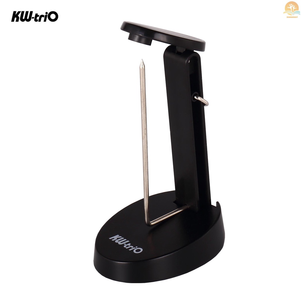 KW-trio Desk Receipt Holder Spike Stick with Hook Safety Protective Cover Design Check Spindle Bill Notes Paper Memo Fork Restaurant Ticket Holder