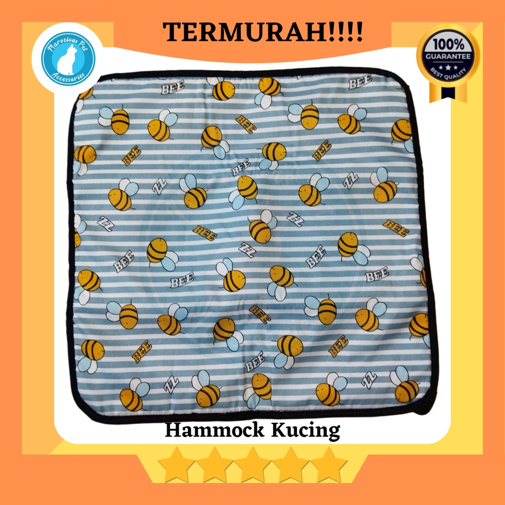 Tempat tidur Ayunan kucing gantung / cat hammock / ayunan kandang kucing-Bee
