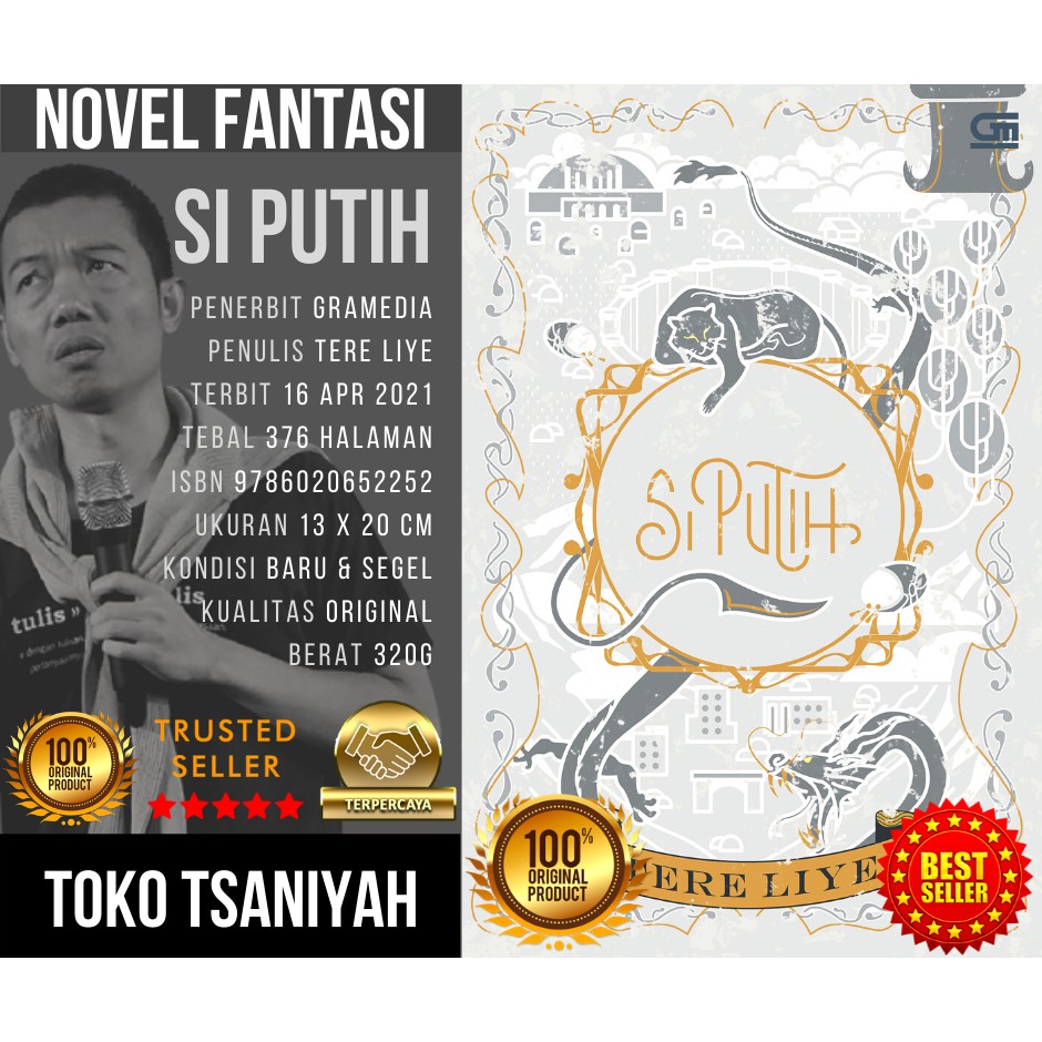 Buku Novel Si Putih Tere Liye Novel Fantasi Fantasi Fiksi Ilmiah Novel Remaja Original Best Seller