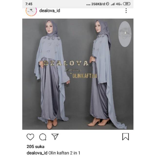 Preloved ditsy ,PRELOVED KAFTAN DEALOVA INDONESIA