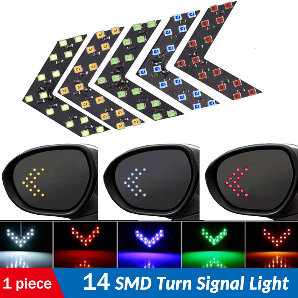 Panel Panah 14smd LED Untuk Lampu Sein Spion Mobil DC 12V