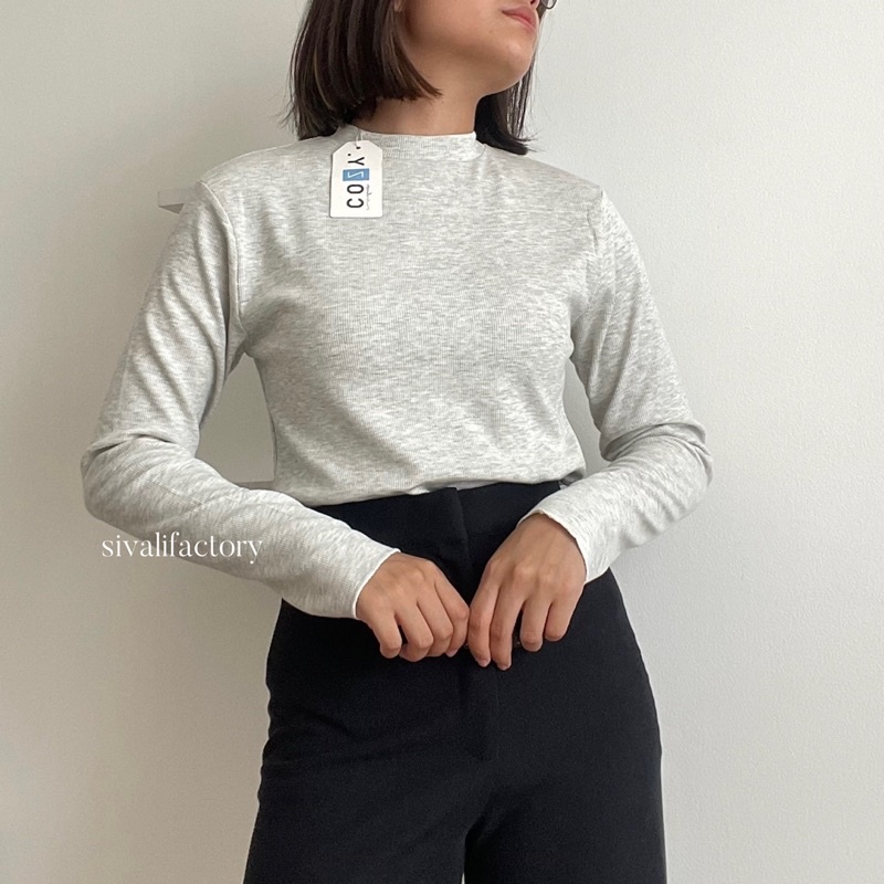 SIVALI Kaos Lengan Panjang Misty 777 || Inner Hijab Basic Shirt Atasan Wanita