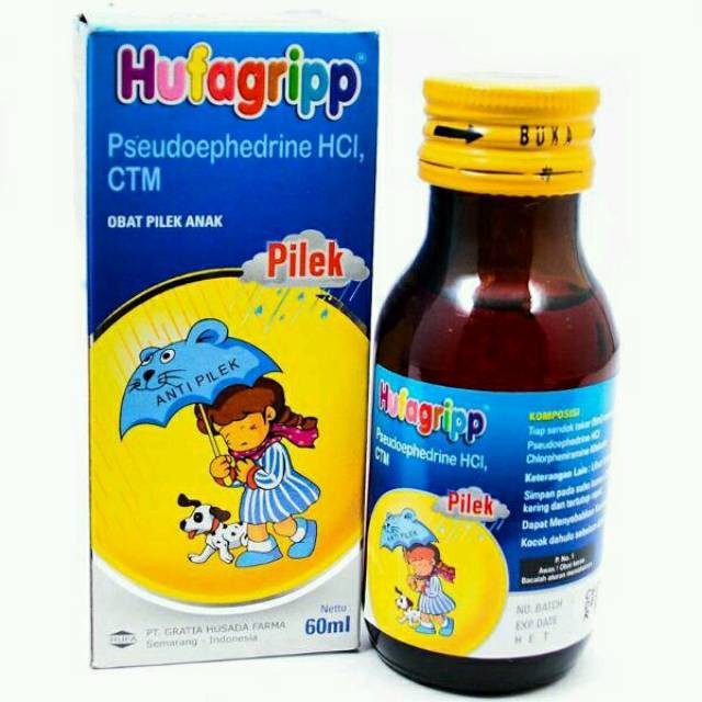 Hufagrip Pilek 60ml - Obat Pilek anak