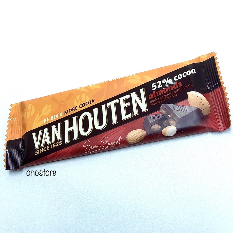 Jual Van Houten Cokelat Semi Sweet Almonds Hazelnuts 40 Gram Shopee Indonesia