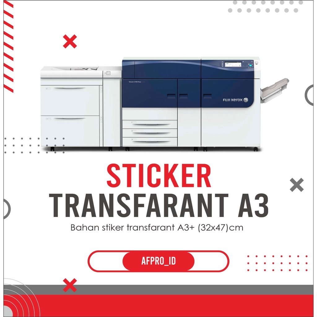 

CETAK STICKER VYNIL TRANSPARANT A3+