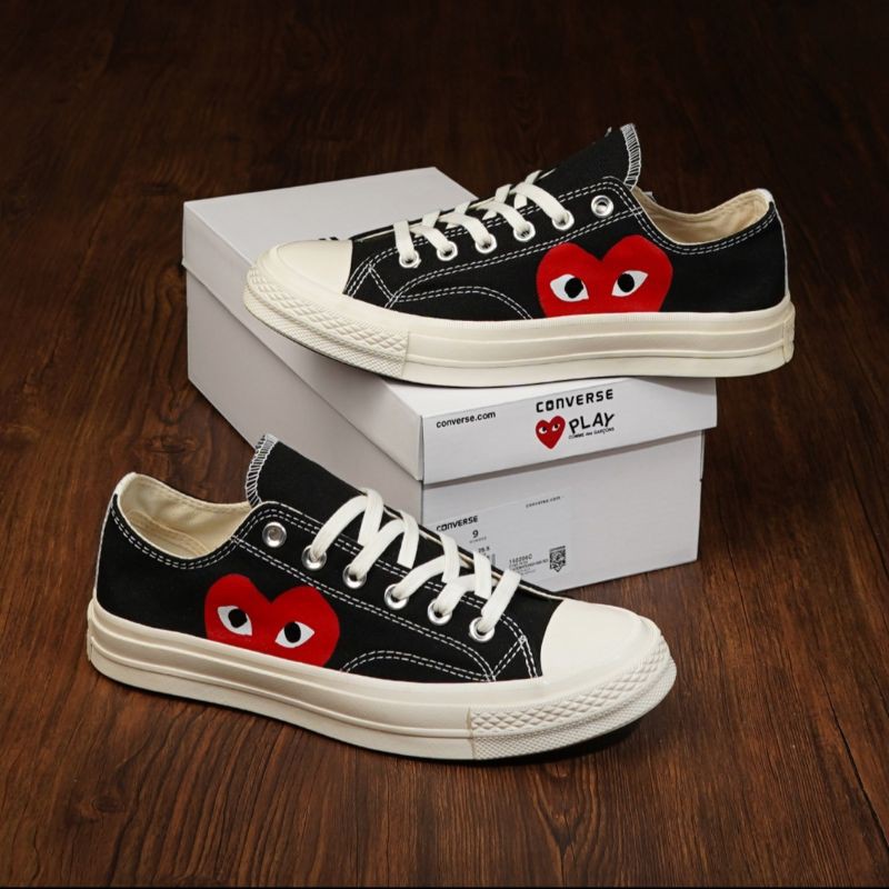 Converse Cdg ox Black White