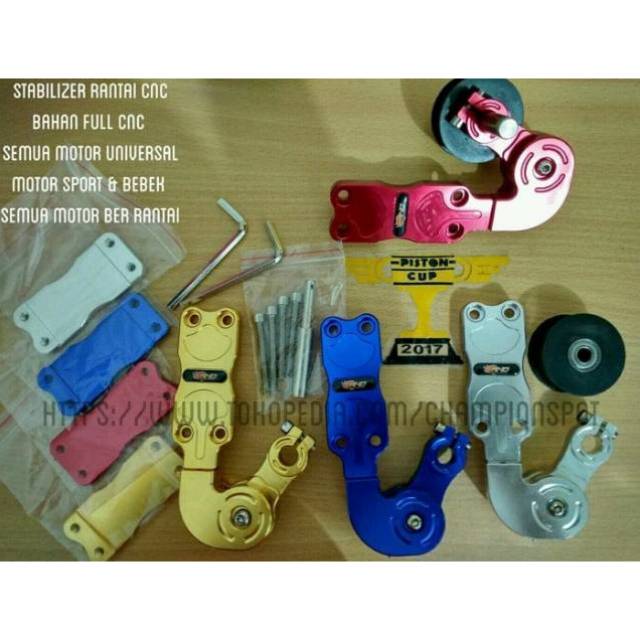 Stabilizer Rantai Motor Sport CNC / Tensioner Rantai / Stelan Rantai / Stabilizer Rantai Universal