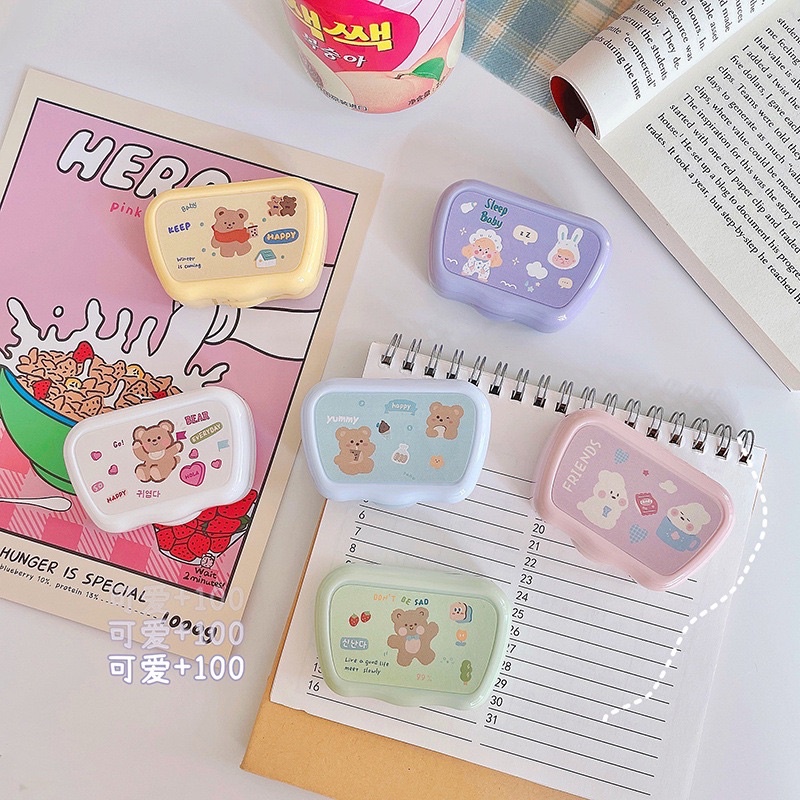 BECCA / CLAUDIA MINI SOFTLENS BOX TRAVEL KIT/ KOTAK TEMPAT PENYIMPANAN SOFTLENS PREMIUM LUCU KARAKTER