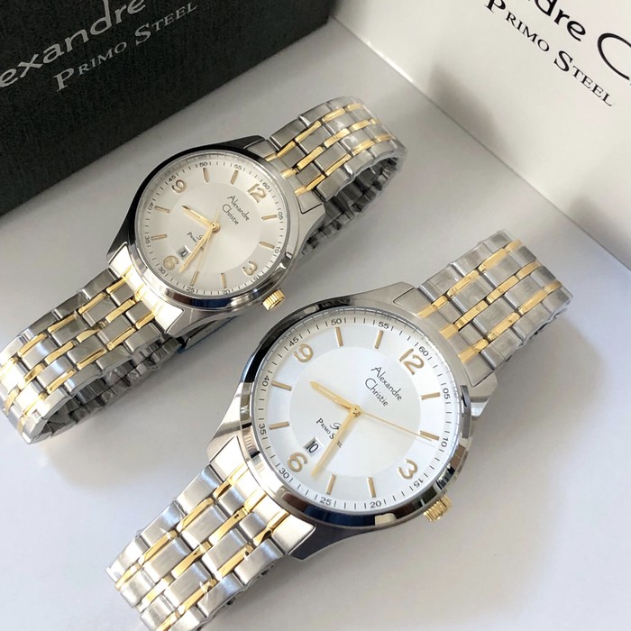 Alexandre Christie AC 1010 Silver Gold Couple Edition