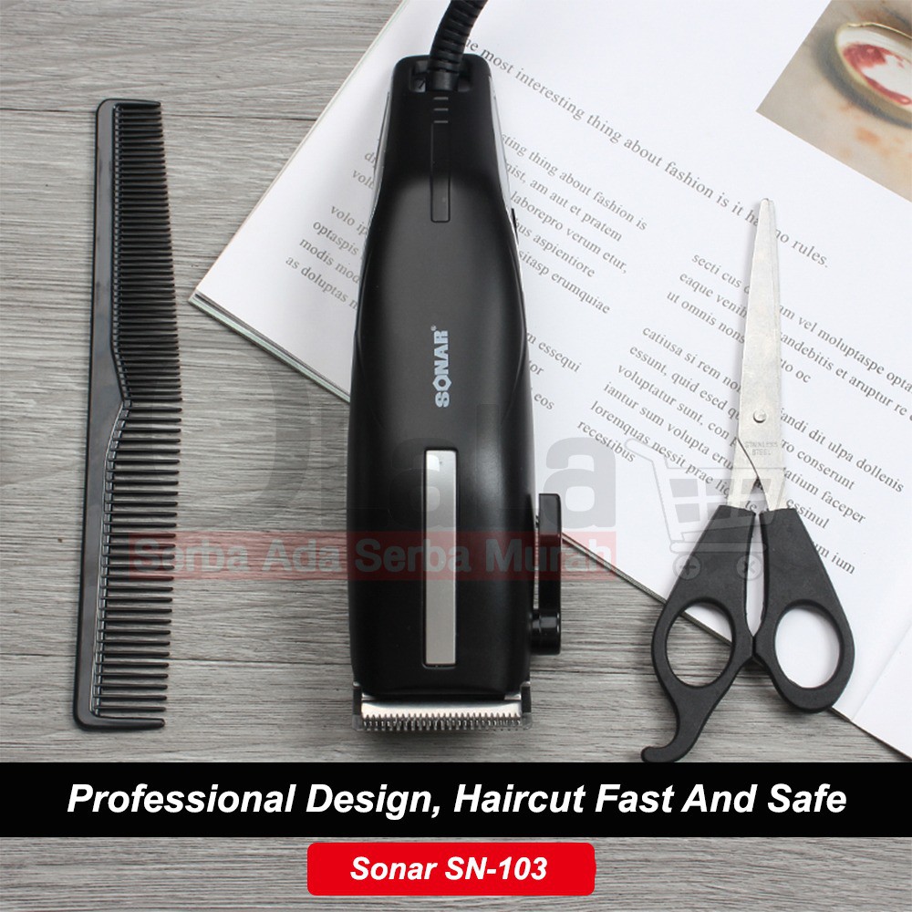 Alat Cukur Rambut Sonar Professional Hair Clipper SN-103