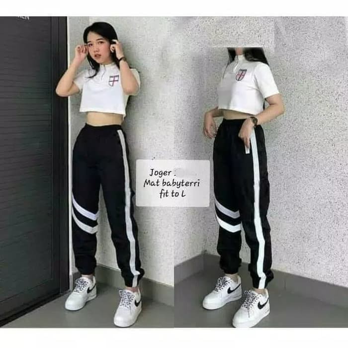 TBI Celana Joger Syna Dance Sport Training Pant Celana Harem Korean BTS