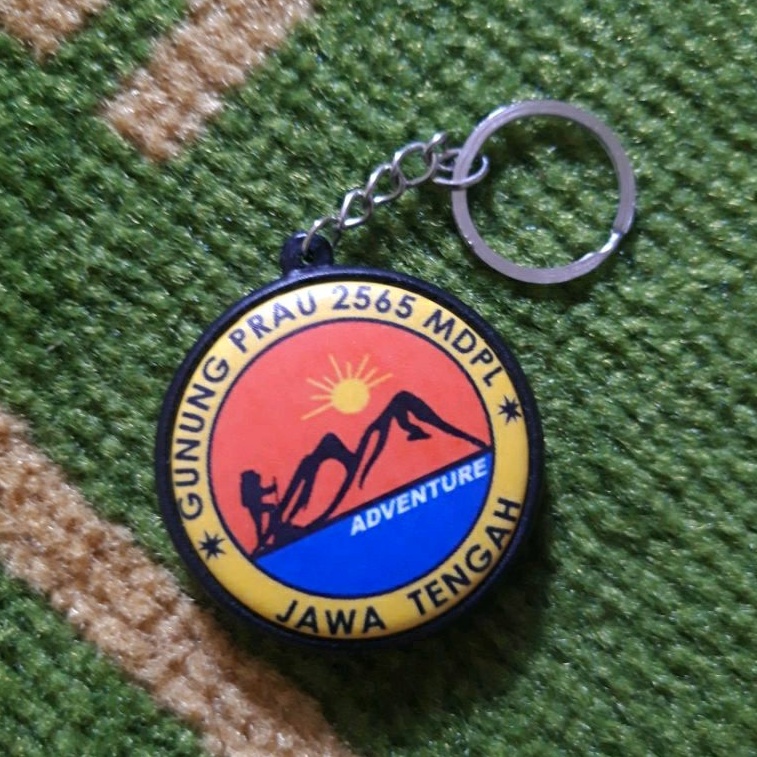 Gantungan kunci gunung PRAU  Ganci Pendaki  Ganci gunung  Gantungan kunci Pendaki gunung