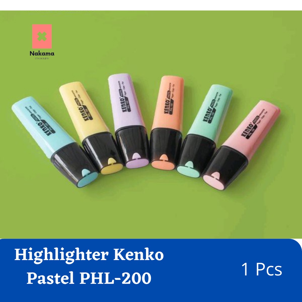 

HIGHLIGHTER KENKO PASTEL PHL-100 STABILO PASTEL KENKO