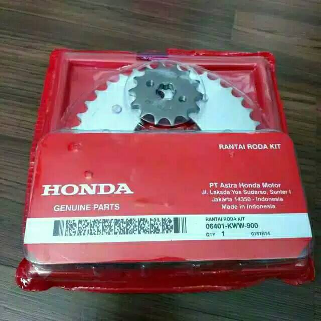 Gearset Gear set Rantai Paket Honda Revo Absolute Blade  KWW