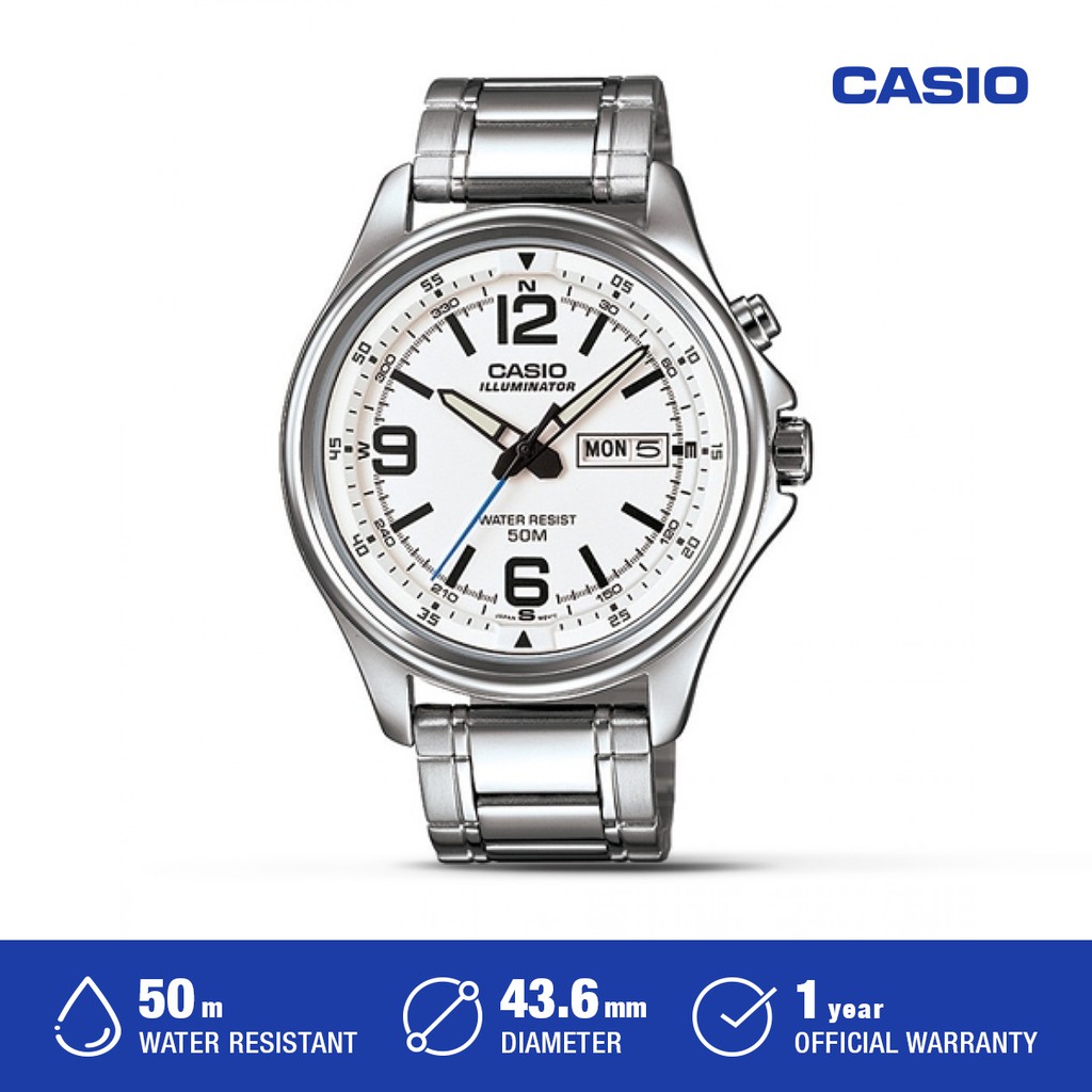 Casio Jam Tangan Pria MTP-E201D-7BVDF