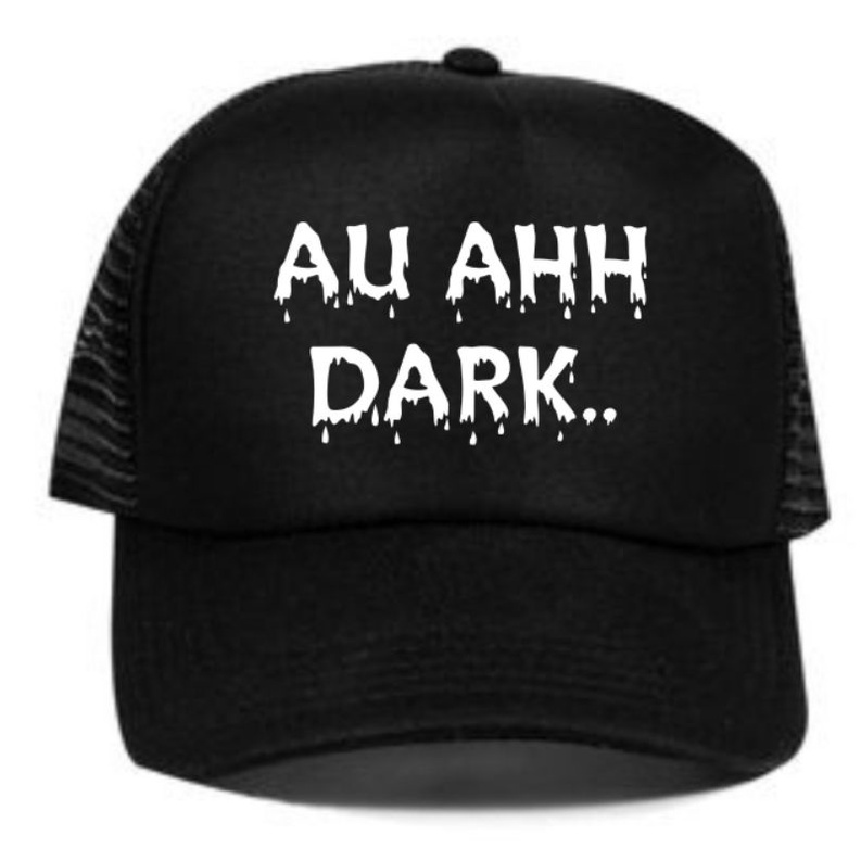 Topi Trucker Custom Au Ahh Dark