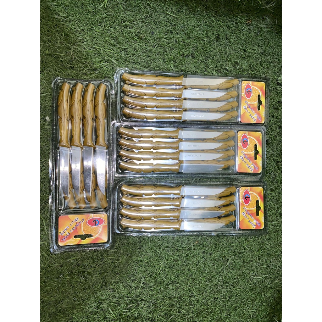 [BS] PISAU BUAH STAINLESS STEEL 1 LUSIN 12 SET PCS 12PCS 12SET KUALITAS TERBAIK TAHAN KABST