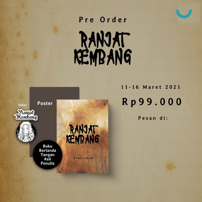 

HOT SALE!!! NOVEL RANJAT KEMBANG KARYA SIMPLEMAN TERBARU