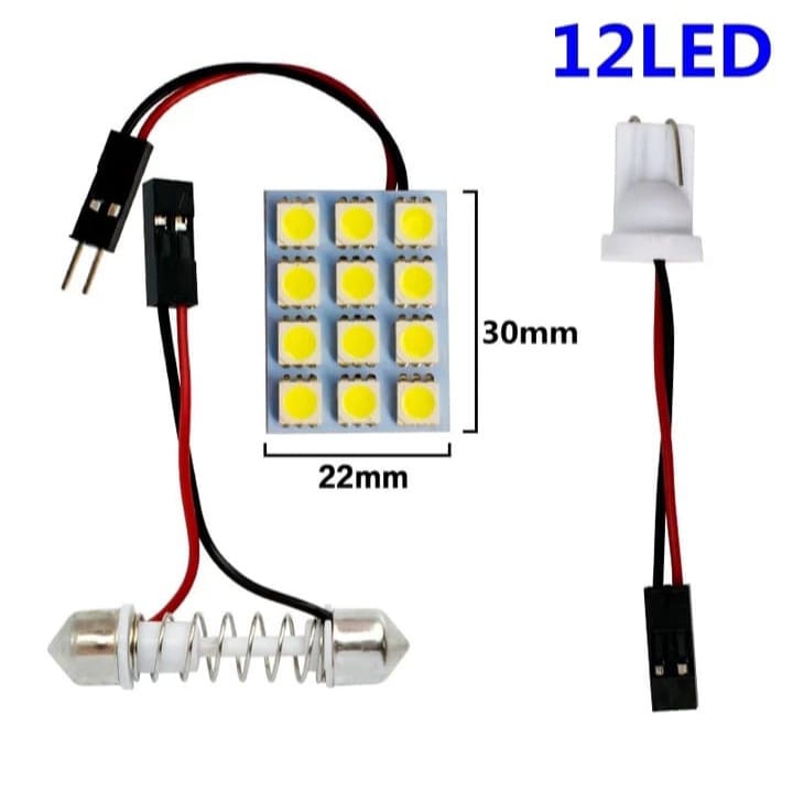 Lampu plafon mobil 12 Titik / 12 led mobil / lampu led plafon interior mobil lampu kabin mobil