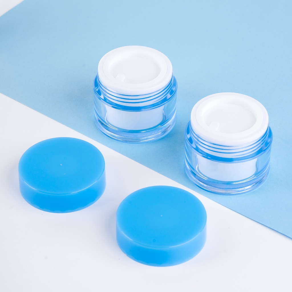 Pot Diva Cream 10 gr Natural Tutup Biru/Wadah / Kemasan Diva 10gr Natural Biru