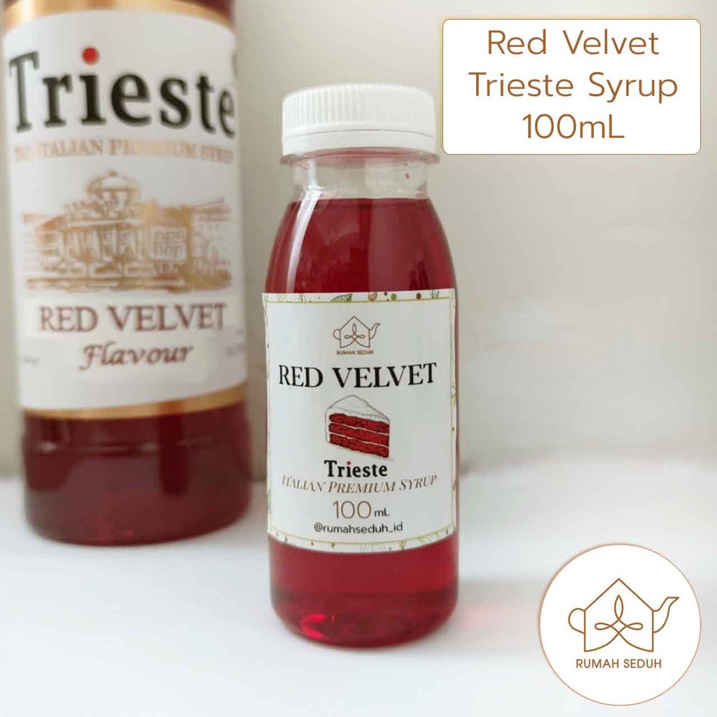 

100 mL Sirup Red Velvet Trieste - Trieste Premium Red Velvet Syrup
