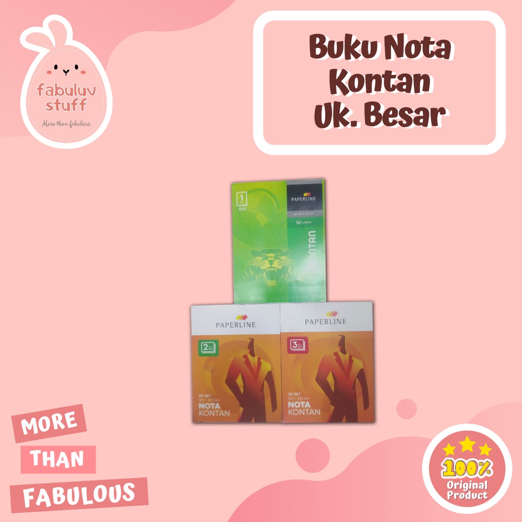 

ATK ~ Nota Kontan rangkap 1 ply / 2 ply / 3 ply Ukuran Besar